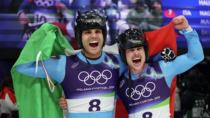 Итальянские саночники завоевали золото Олимпийских игр в двойках